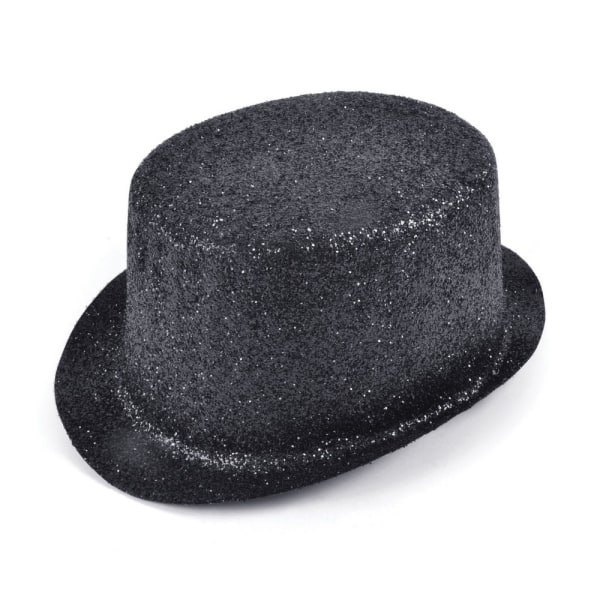 Bristol Novelty Unisex Glitter Topper Hat One Size Svart Black One Size