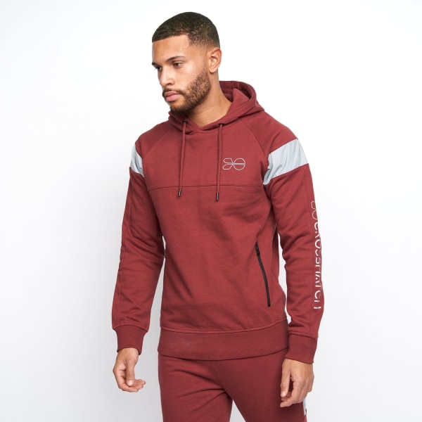 Crosshatch Herr Purbeck Hoodie M Burgundy Burgundy M