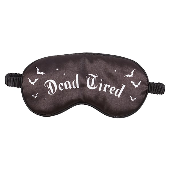 Something Different Dead Tired Satin Ögonmask One Size Svart Black One Size