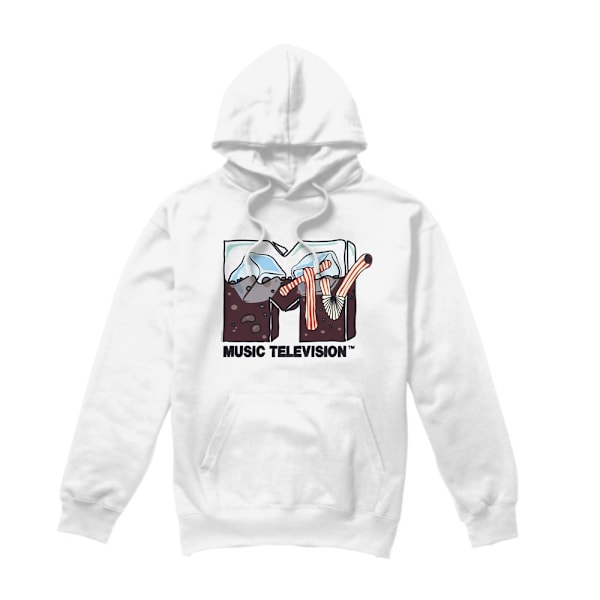 MTV Herr Soda On Ice Hoodie L Vit White L