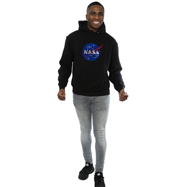 NASA Herr Insignia Logo Hoodie S Svart Black S