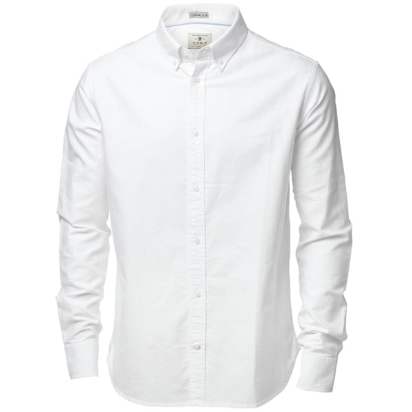 Nimbus Rochester Oxford Långärmad formell skjorta 4XL Vit White 4XL