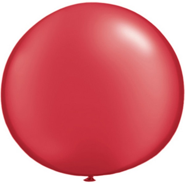 Qualatex 5 tum enkla latexpartyballonger (förpackning om 100) (48 färger) Pearl Ruby Red One Size