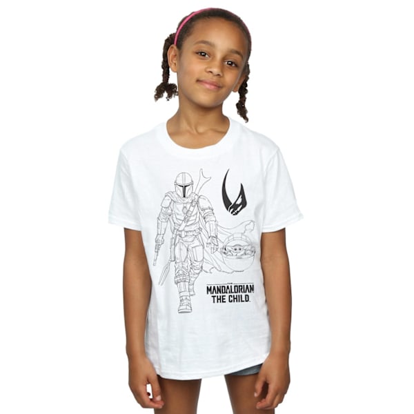 Star Wars Girls The Mandalorian Clan Of Two Bomull T-shirt 12-1 White 12-13 Years