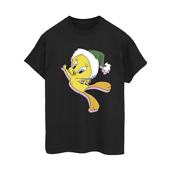 Looney Tunes Dam/Damer Tweety Julhatt Bomull Pojkvän Black L