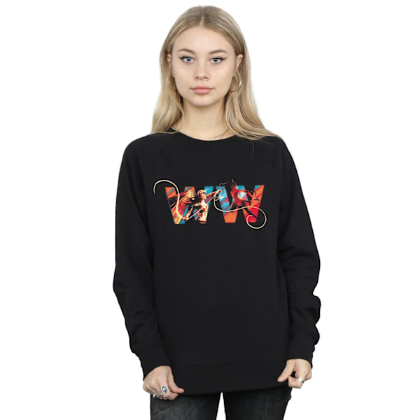 DC Comics Dam/Kvinnor Wonder Woman 84 Symbol Sweatshirt S Bla Black S