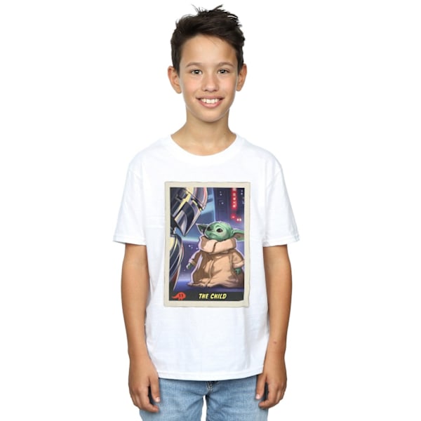 Star Wars The Mandalorian The Child T-shirt för pojkar, 7-8 år White 7-8 Years
