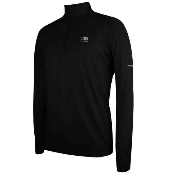 Karrimor Herr Quarter Zip Långärmad Träningströja S Svart Black S