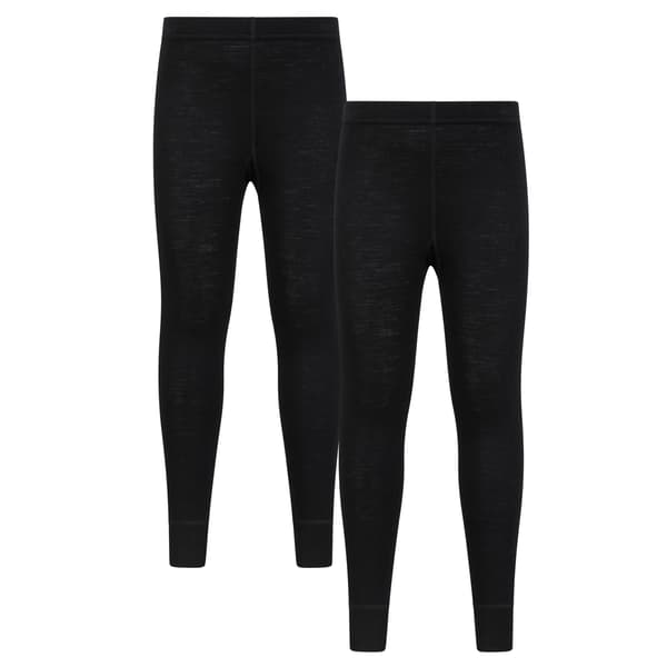 Mountain Warehouse Barn/Barn Merino Ull Underställsbyxa Black 7-8 Years