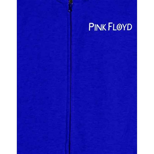 Pink Floyd Unisex Adult Metal Heads Close Up Back Print Hoodie Blue XL