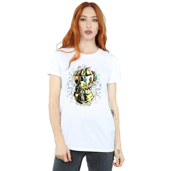 Marvel Womens/Ladies Avengers Infinity War Thanos Fist Bomull B White S