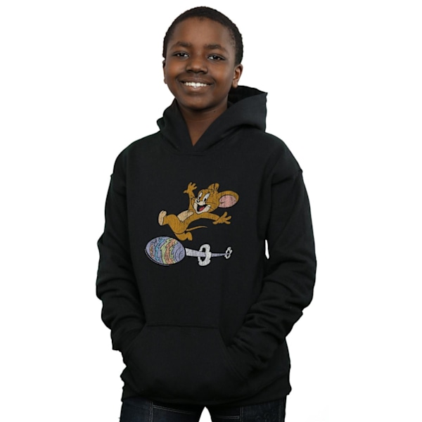 Tom And Jerry Boys Egg Run Hoodie 5-6 år Svart Black 5-6 Years