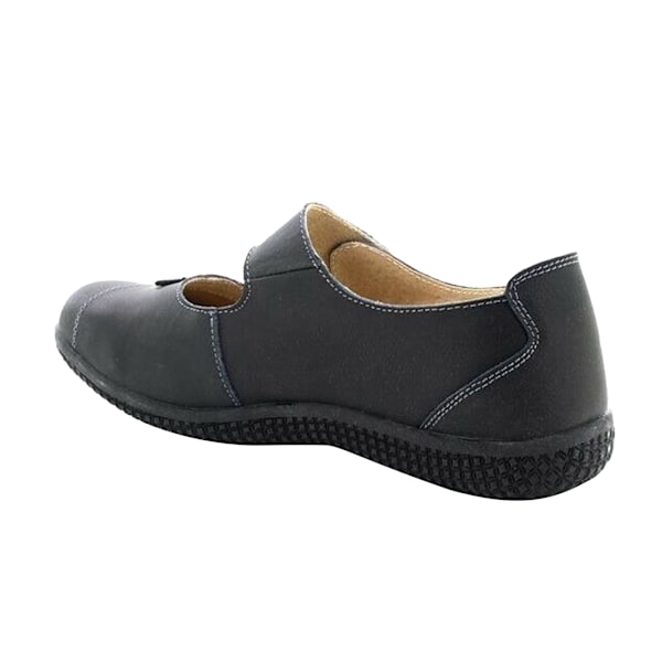 Boulevard Dam/Dam Touch Fastening Extra Wide Sommar Casual Black 5 UK