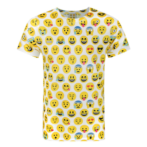 Emoticon Herr Sublimering T-shirt 2XL Vit White 2XL