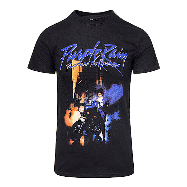 Prince Unisex Vuxen Purple Rain T-Shirt XXL Svart Black XXL