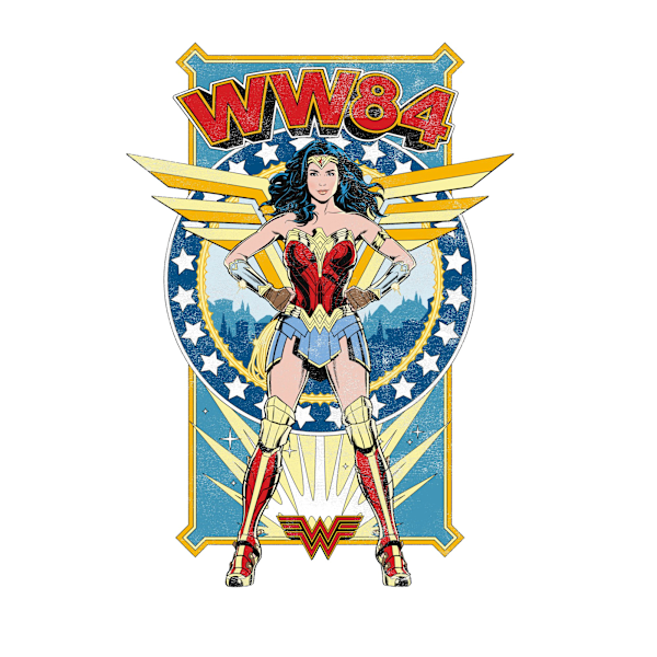 Wonder Woman Unisex Vuxen 84 T-Shirt L Marinblå Navy L