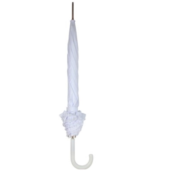 Drizzles Frilled Bridal Stick Paraply One Size Vit White One Size