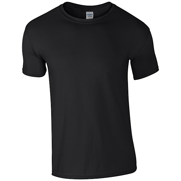 Gildan herr kortärmad mjuk t-shirt M svart Black M