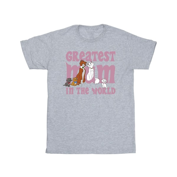 Disney Girls The Aristocats Greatest Mum Bomull T-shirt 7-8 år Sports Grey 7-8 Years