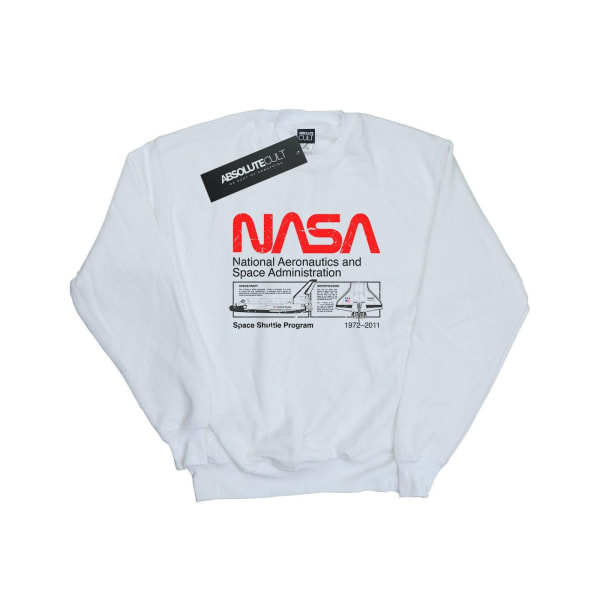 NASA rymdfärja tröja för män XXL svart Black XXL