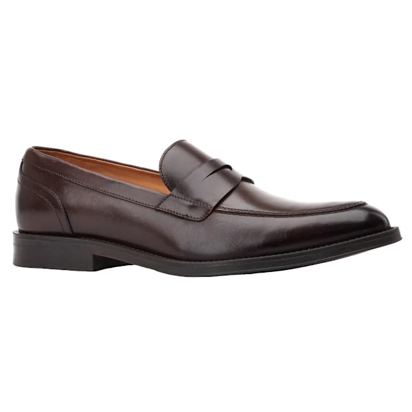 Base London Herr Kennedy Läder Loafers 9 UK Mörkbrun Dark Brown 9 UK