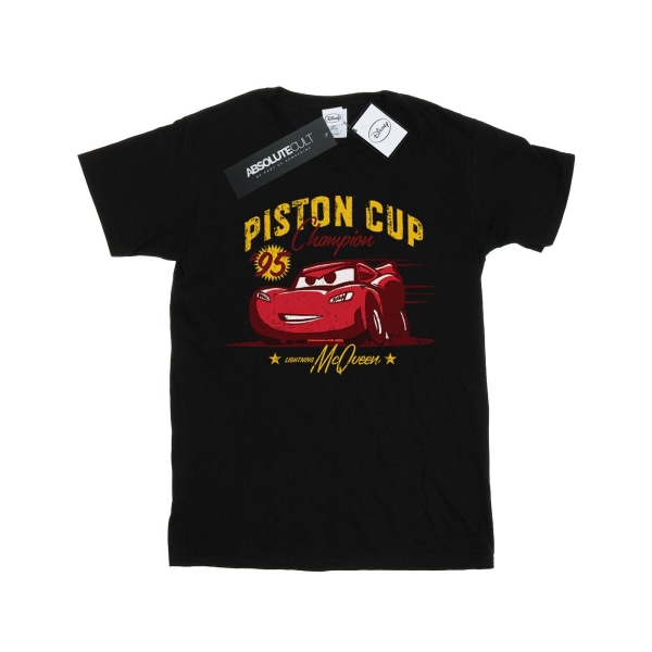Disney Girls Cars Piston Cup Champion bomull T-shirt 9-11 år Black 9-11 Years