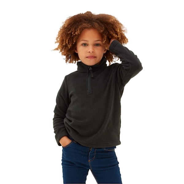 TOG24 Barn/Barn Toffolo Dragkedja Fleece Topp 4-5 År Svart Black 4-5 Years