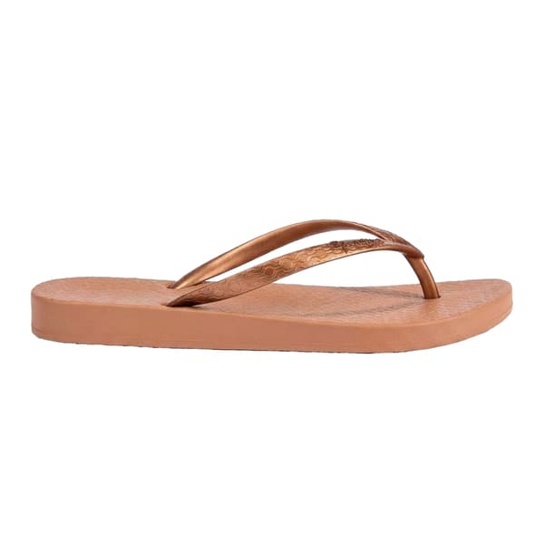 Ipanema Dam Anatomisk Formad Fotbädd Platta Flip-Flops Brown 7 UK