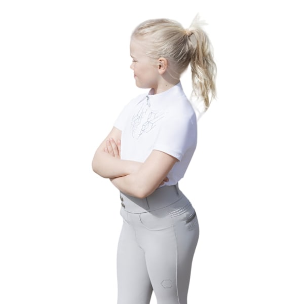 Coldstream Girls Next Generation Ledmore Diamante Show Shirt 5- White 5-6 Years