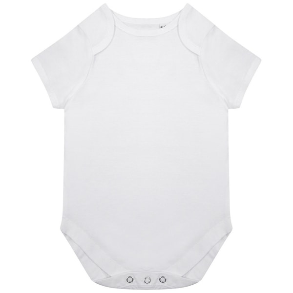 Larkwood Babies ekologisk body för nyfödda, vit White Newborn