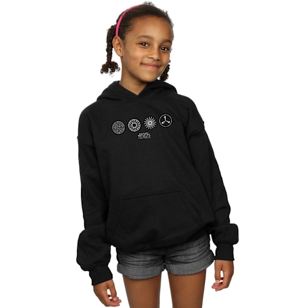 Fantastic Beasts Girls Circular Icons Hoodie 5-6 år Svart Black 5-6 Years