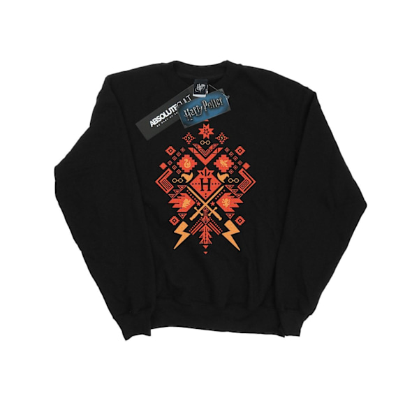 Harry Potter Jul Fair Isle Sweatshirt M Svart Black M