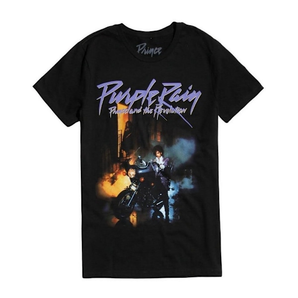 Prince Barn/Barn Purple Rain Bomull T-shirt 5-6 År Svart Black 5-6 Years