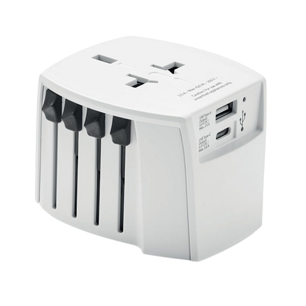 MidOcean Muv Usb A/C Reseadapter One Size Vit White One Size