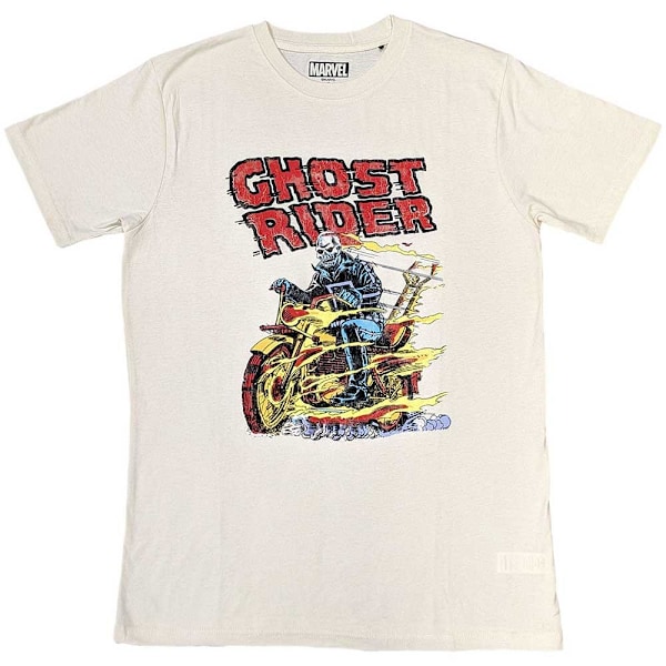 Ghost Rider Unisex Vuxen Cykel T-Shirt S Sand Sand S