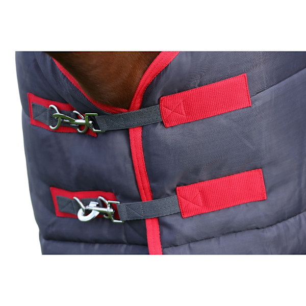 HYCONIC Standard-Neck 250g Häststalltäcke 5´ 9 Kolgrå/Röd Charcoal/Red 5´ 9