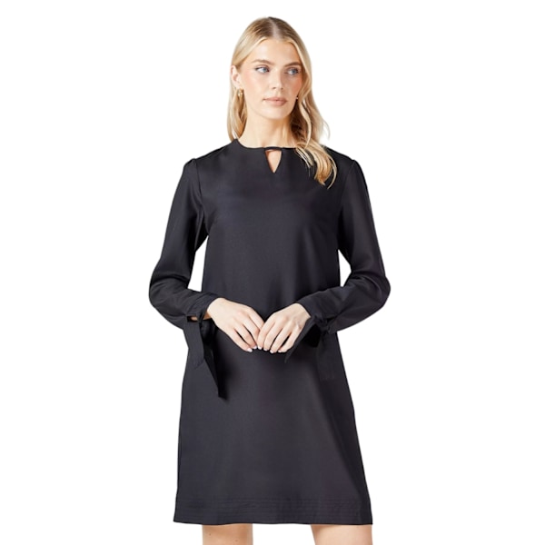 Principles Dam/Dam Crepe Stitch Detail Shift Dress 20 UK Black 20 UK