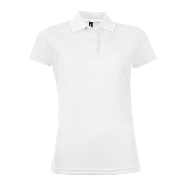 SOLS Dam/Dam Artist Kortärmad Pique Polo Shirt S Wh White S