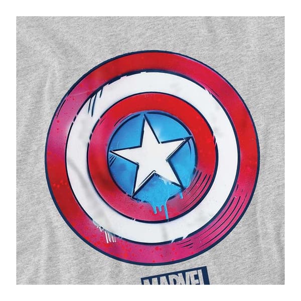 Captain America Barn/Kids Drip Shield Tröja 9-11 år Athletic Heather 9-11 Years
