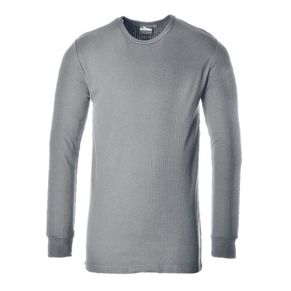 Portwest Herr Termisk Långärmad T-shirt M Grå Grey M
