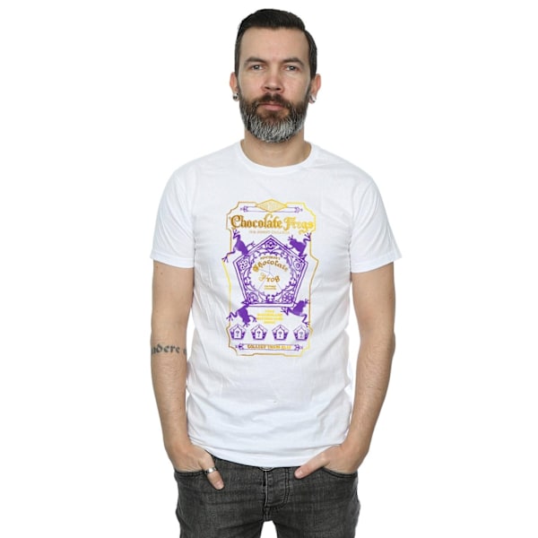 Harry Potter Mens Chocolate Frogs Coloured Label T-Shirt L Vit White L