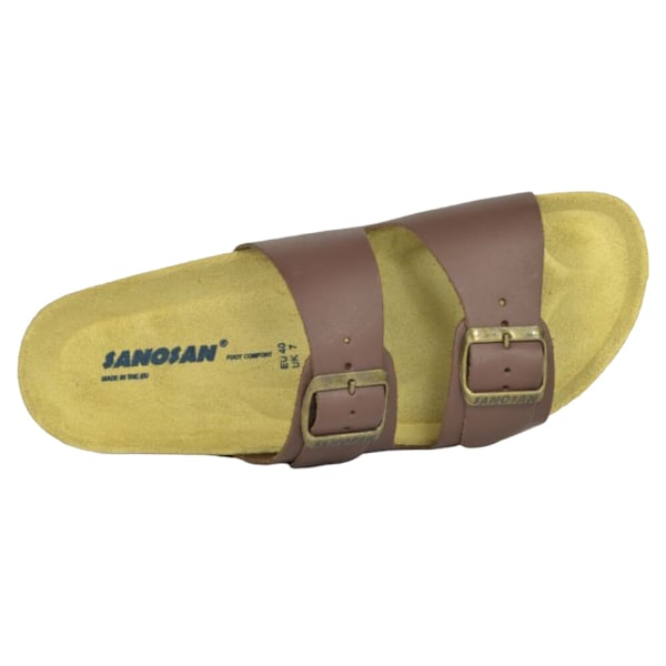 Sanosan Mens Aston Sandaler 10 UK Mörkbrun Dark Brown 10 UK