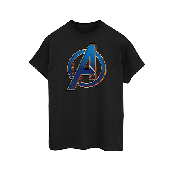 Avengers Endgame Herr Heroisk Logotyp Bomulls T-shirt L Svart Black L