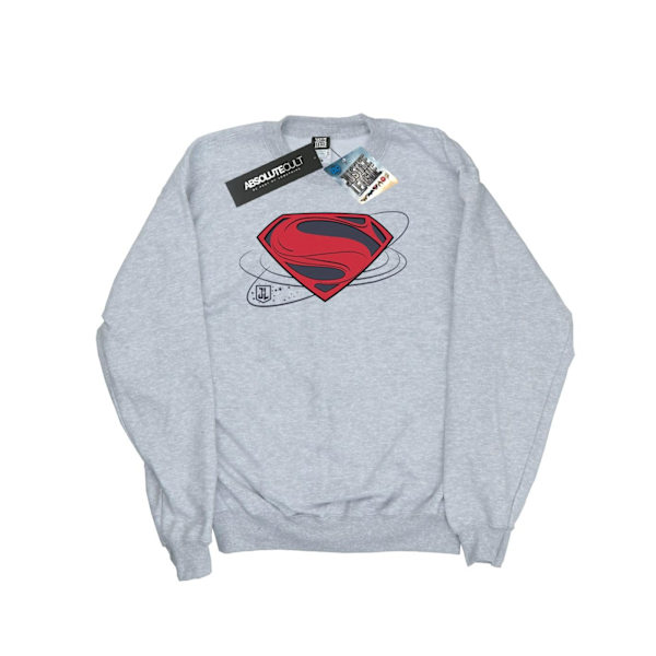 DC Comics Dam/Kvinnor Justice League Film Superman Logotyp Sweatshirt Heather Grey M