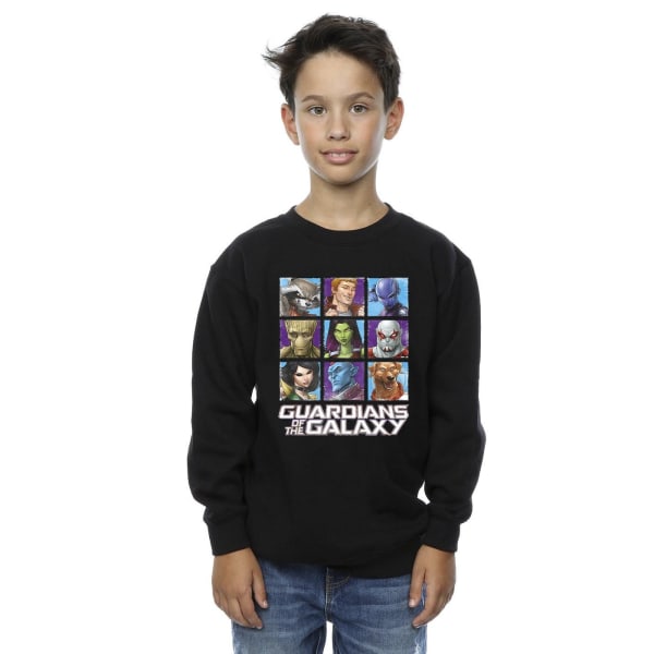 Guardians Of The Galaxy Boys Character Squares Sweatshirt 3-4 Y Black 3-4 Years