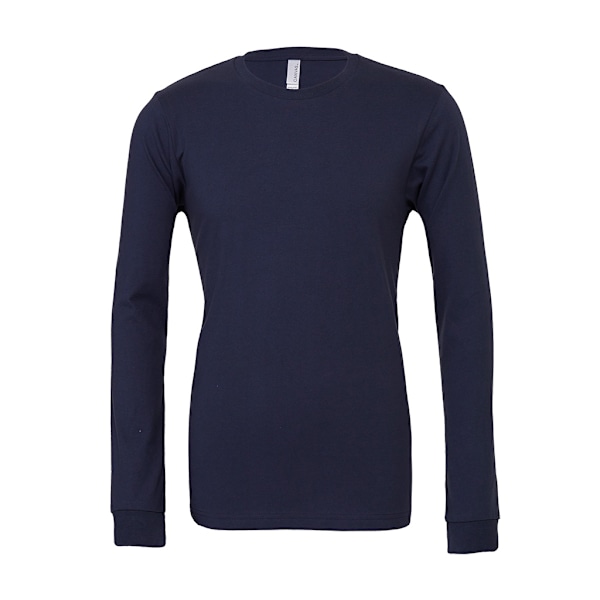 Bella + Canvas Unisex Jersey Långärmad T-shirt XS Marinblå Navy XS
