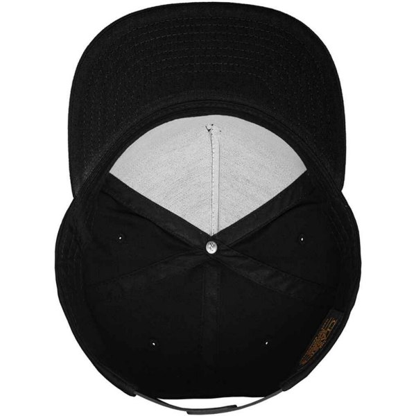 Flexfit unisex vuxen Yupoong 5 panel Snapback cap One Black One Size