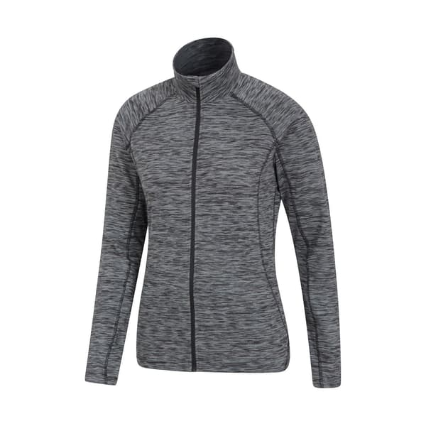 Mountain Warehouse Dam/Dam Bend & Stretch Midlayer med Full Dragkedja Black 8 UK