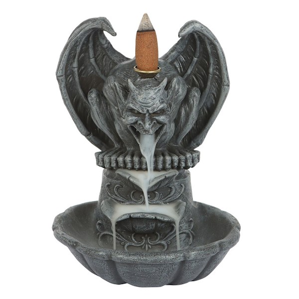 Something Different Gargoyle Backflow Rökelsebrännare En Storlek Grå Grey One Size