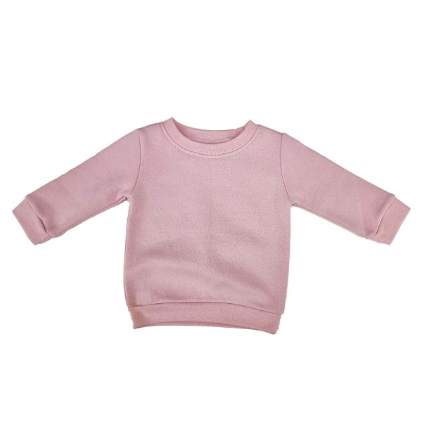 Babybugz Baby Essential Sweatshirt 6-12 månader Mjuk Rosa Soft Pink 6-12 Months